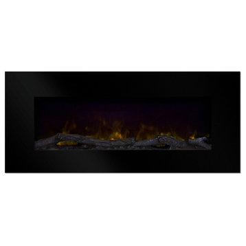 Northwest 50" Color Changing LED Electric Fireplace, Remote, Black