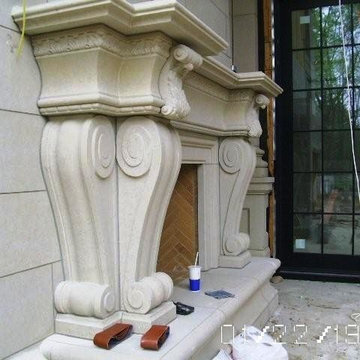 Custom Cut Lueders Limestone Carvings - Mezger