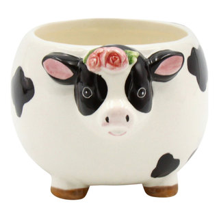 Barnyard Cow Candy Bowl - Farmhouse - Decorative Bowls - by Cosmos ...