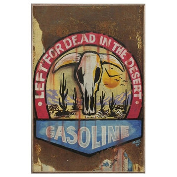Left for Dead Gasoline, Birch Wood Print