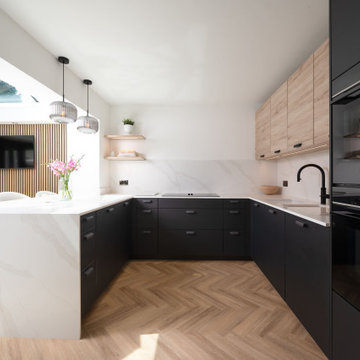 Black Scandinavian Kitchen in St Albans