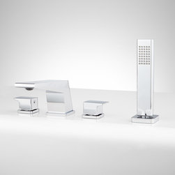 DENNISON ROMAN TUB FAUCET AND HAND SHOWER - Tub And Shower Faucet Sets