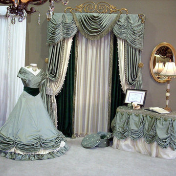 Scarlet Oharra room, custom draperies