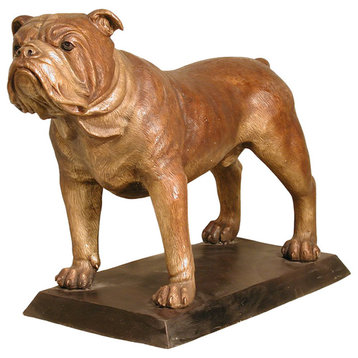 Bulldog on all Fours, with Bronze Base, Design B
