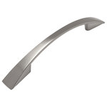 Cosmas - Cosmas 3-3/4&rdquo; CTC (96mm) Satin Nickel Modern Arch Cabinet Pull - 3-3/4" (96mm) Hole Centers
