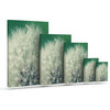 Angie Turner "Fuzzy Wishes" Green White Outdoor Canvas Wall Art 20"x24"