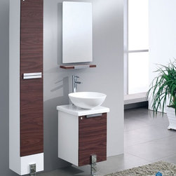 Fresca Adour 16 x 16 Modern Single Sink Bathroom Vanity FVN8110DK - Bath Products