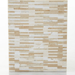 Gail Deloach Stone Tile Mosaic Wastebasket - Wastebaskets