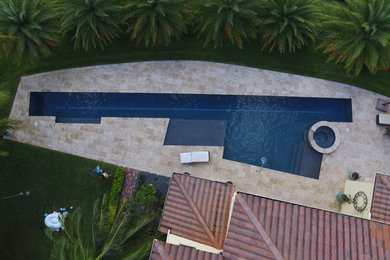 Example of a trendy pool design in Miami