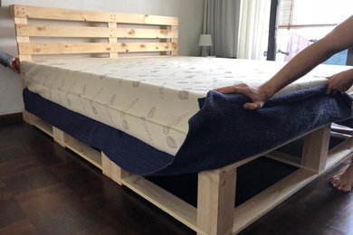 Customised Bed frame and latex mattress