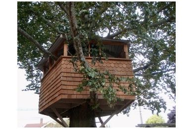 Inspiration for an eclectic exterior home remodel in Seattle