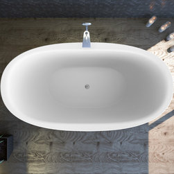Aquatica Purescape 171 Freestanding Solid Surface Bathtub - Bathtubs