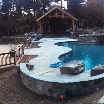 Chantilly - Boulders In Pool, Waterfalls, Pavilion, & Fireplace
