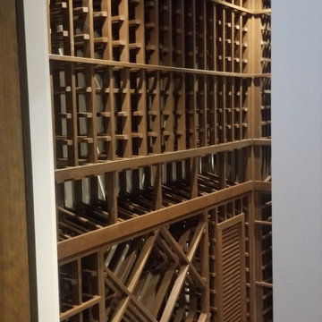 Gorgeous Wooden Racking for Residential Wine Rooms