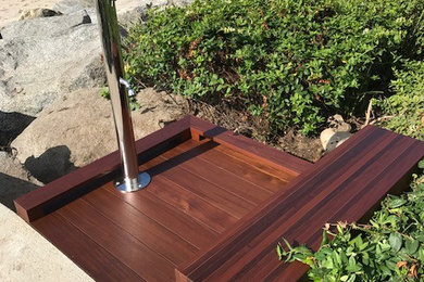 Inspiration for a coastal home design remodel in Santa Barbara
