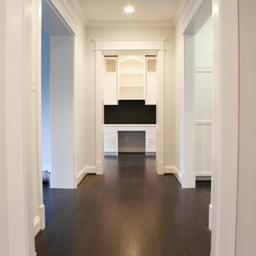 Built in desk with chalkboard paint