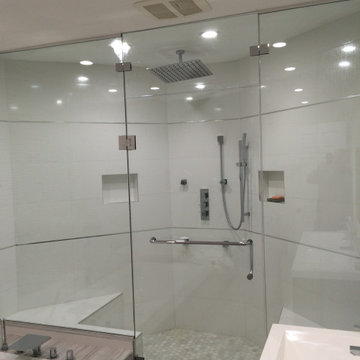 Custom-made shower area