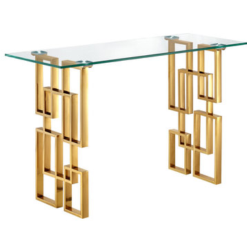 Pierre Gold Console Table