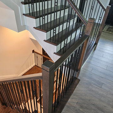 Project #109 | U-Shaped Stairs in Countryside Retreat
