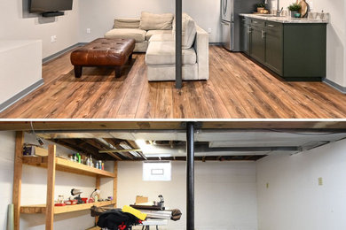 Inspiration for a basement remodel in New York