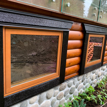 Log Cabin renovation/window upgrade