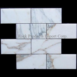 SW21L- SUBWAY CALACATTA GOLD 3X6 - Mosaic Tile