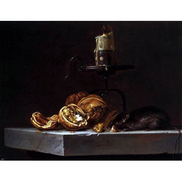 Willem Van Aelst Still-Life With Mouse and Candle Wall Decal