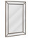 Head West Beaded Champagne Silver Beveled Wall Mirror - 24x36