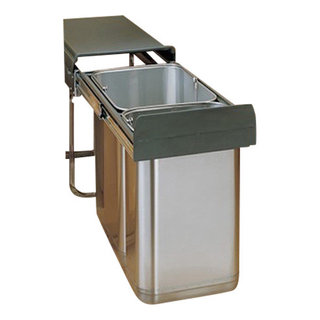 Rev-A-Shelf 8-785-30-DM2SS Series 10/20 Liter Under Sink Waste Bin Pullout