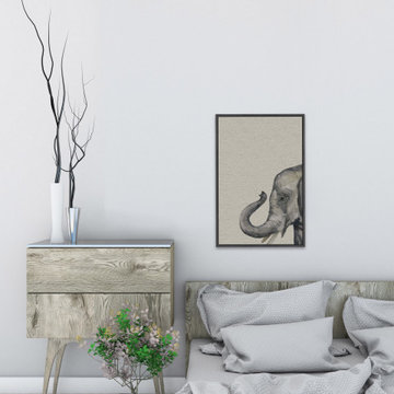 "Gentle Giant" Floater Framed Painting Print on Canvas