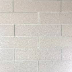 Abolos - Ancient Rome 4"x16" Textured Glass Subway Tile,Beige - Wall And Floor Tile