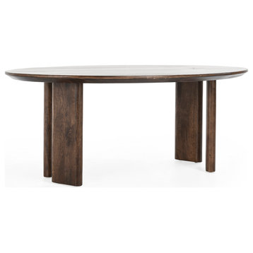 Norwood 78" Mango Wood Dining Table, Brown
