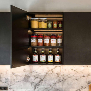 Soft-Close Drawer Storage System in Modern Kitchen Miramar, FL