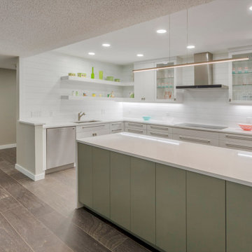 Streamlined Sophistication in a Modern White Kitchen