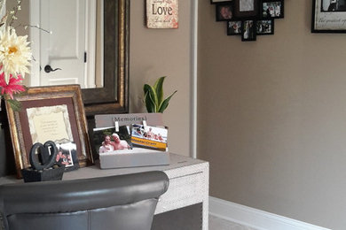 Inspiration for a transitional hallway remodel in Chicago