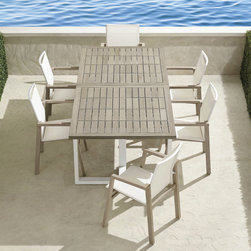 Frontgate Resort Collection&trade; Newport 7-Pc. Teak Dining Set - Outdoor Dining Sets