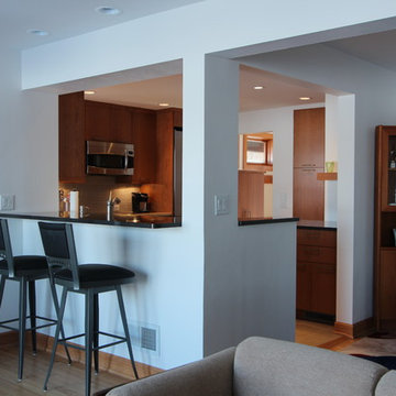 Pass Through Opens Kitchen to Dining and Living Rooms