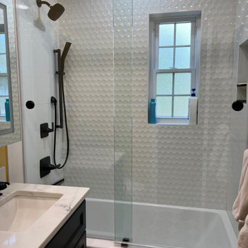 Transitional Guest Bathroom Remodel in Arlington, VA