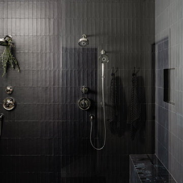 Moody Organic-Modern Primary Bathroom
