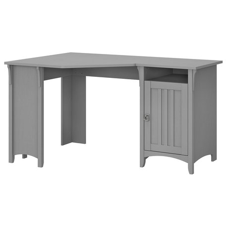 Bush Furniture Salinas 55W Corner Desk With Storage, Gray