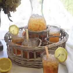 Willow Beverage Serving Set Carafe & Glasses - Pitchers