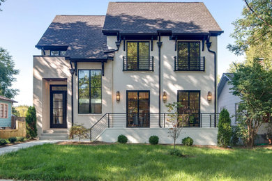 Transitional exterior home idea in Nashville