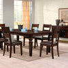 Steve Silver Gibson 8-Piece Rectangular Dining Room Set with Ladderback Chairs