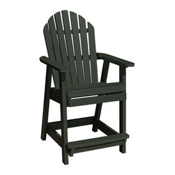 Highwood - Adirondack Hamilton Outdoor Counter Heigh Deck Chair - AD-CHCA2, Charleston G... - Outdoor Bar Stools And Counter Stools