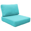 Covers for Low-Back Chair Cushions 6 inches thick, Aruba