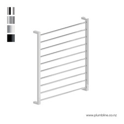 Base 10 Bar Heated Towel Ladder 100X90cm - Heated Towel Rails