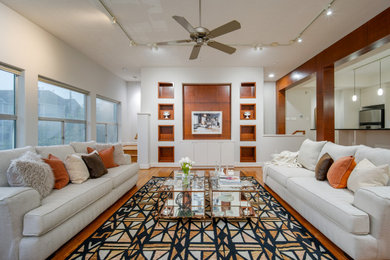 Living room - craftsman living room idea in Houston