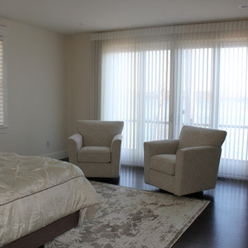 Hunter Douglas Silhouette (on Window) & Luminette (on Slider)