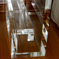 Side table / End table with Greek Key Base - Products