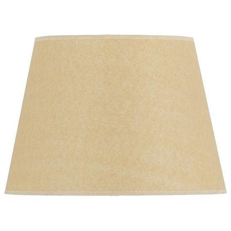 Round Hardback Leatherette Shade, Brown, 10" Tall